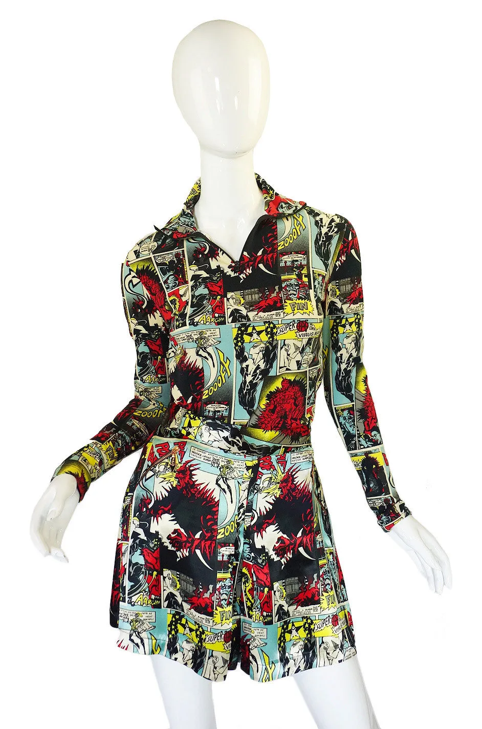 1990s JPG Cartoon Mini Skirt & Top