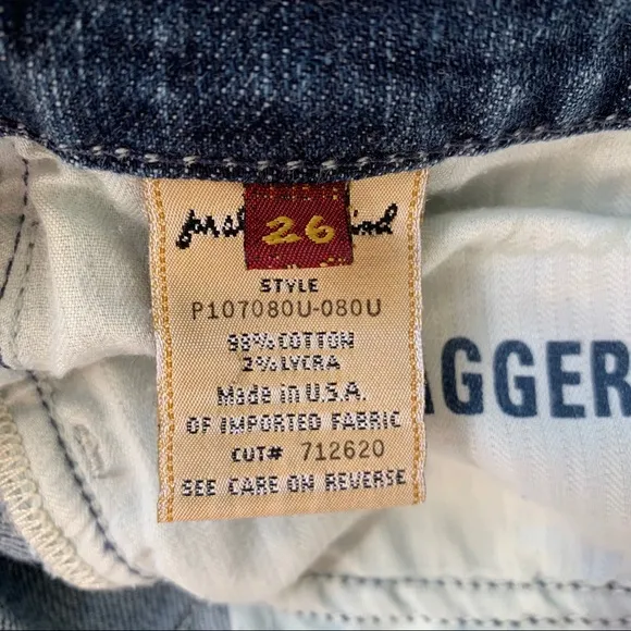7 for all mankind jeans style jagger size 26