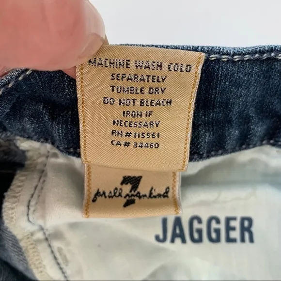 7 for all mankind jeans style jagger size 26