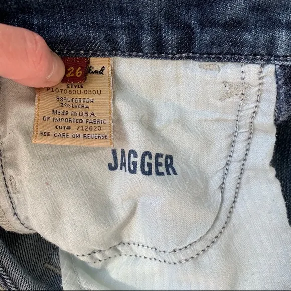7 for all mankind jeans style jagger size 26