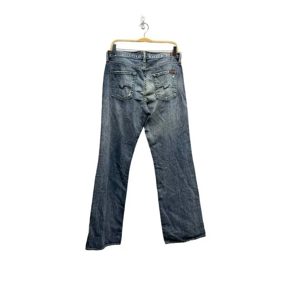 7 For All Mankind Relaxed Distressed Boot Cut Jeans Size 30