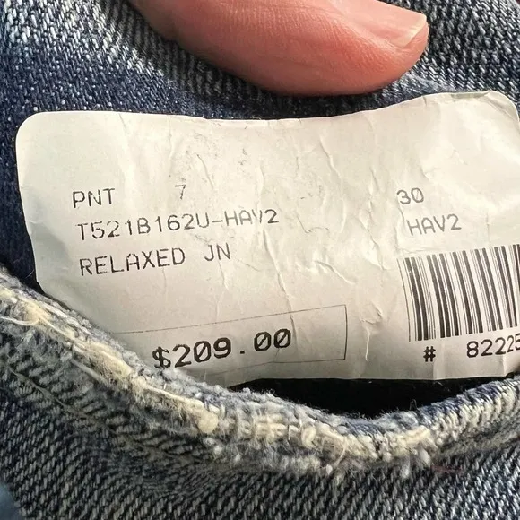 7 For All Mankind Relaxed Distressed Boot Cut Jeans Size 30