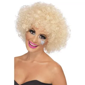 70s Funky Afro Wig - Blonde