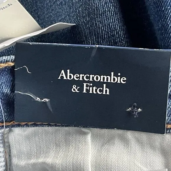 Abercrombie &amp; Fitch Women Jeans Size 25 LongAnkle Straight Ultra High Rise Curve