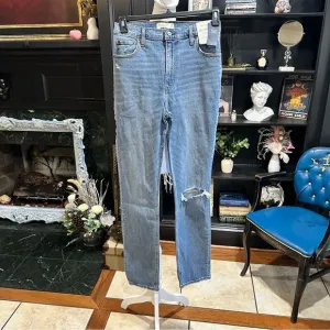 Abercrombie &amp; Fitch The 90’s Slim Straight  Ultra High Rise Jeans size 29/ 8 L