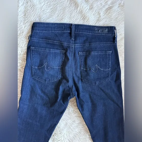 AG Adriano Goldschmied Denim Farrah High Rise Skinny Jeans Dark Wash size 26R