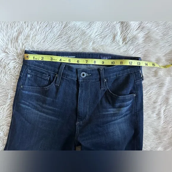 AG Adriano Goldschmied Denim Farrah High Rise Skinny Jeans Dark Wash size 26R