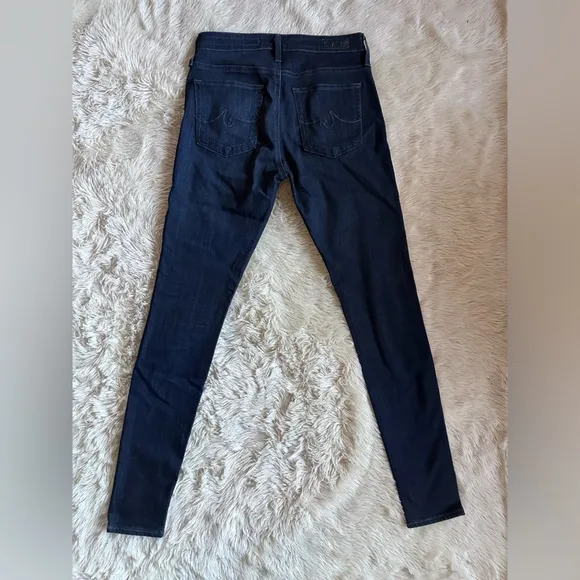 AG Adriano Goldschmied Denim Farrah High Rise Skinny Jeans Dark Wash size 26R