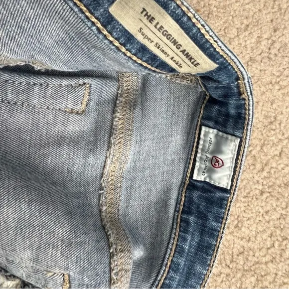 AG Jeans AG’ed Denim The Legging Ankle Super Skinny in 13 Years Destroyed Wash