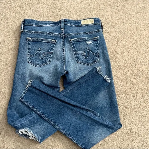 AG Jeans AG’ed Denim The Legging Ankle Super Skinny in 13 Years Destroyed Wash