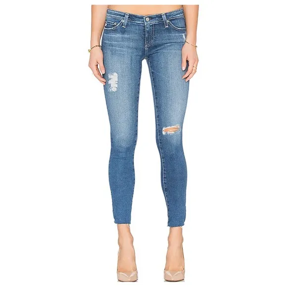 AG Jeans AG’ed Denim The Legging Ankle Super Skinny in 13 Years Destroyed Wash