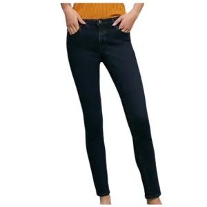 AG X Anthropologie The Abbey Ankle Mid-Rise Super Skinny Ankle in Black