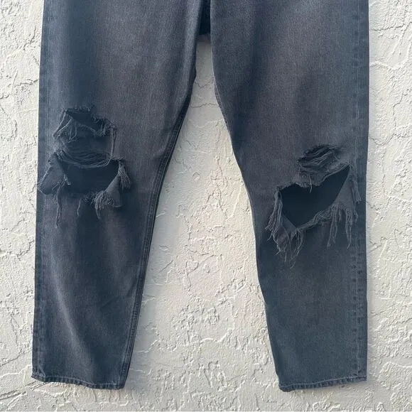 AGOLDE 90's Jeans Women 25 Distressed Straight Leg Button Fly Organic Cotton