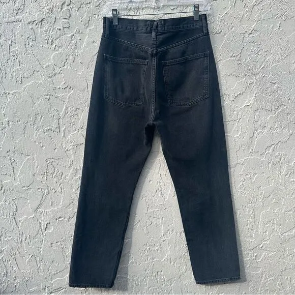 AGOLDE 90's Jeans Women 25 Distressed Straight Leg Button Fly Organic Cotton