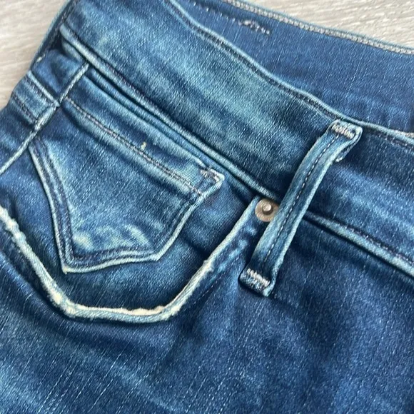 Agolde Sophie crop denim jeans distressed hem size 26