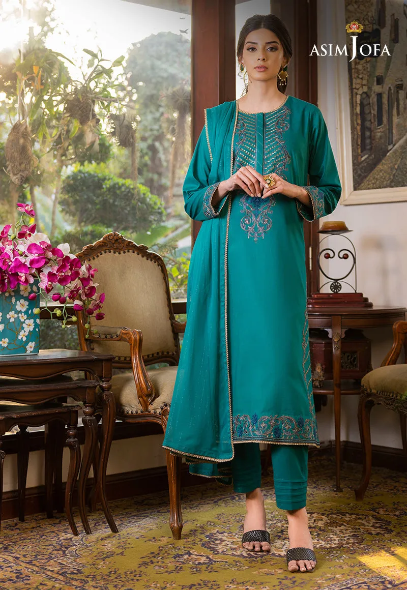 AJPE-19 (3-PC) | Asim Jofa Pret Essentials Eid Edit II Collection | Embroidered Stitched RTW Suits