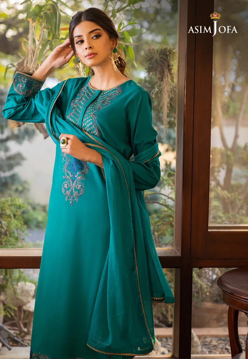 AJPE-19 (3-PC) | Asim Jofa Pret Essentials Eid Edit II Collection | Embroidered Stitched RTW Suits