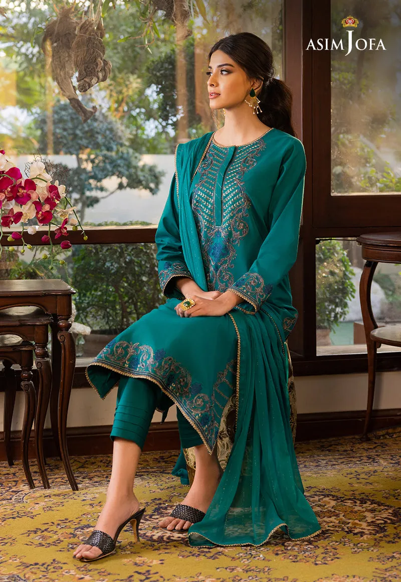 AJPE-19 (3-PC) | Asim Jofa Pret Essentials Eid Edit II Collection | Embroidered Stitched RTW Suits