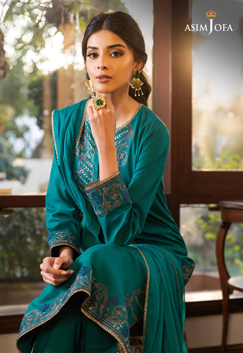 AJPE-19 (3-PC) | Asim Jofa Pret Essentials Eid Edit II Collection | Embroidered Stitched RTW Suits