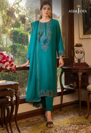 AJPE-19 (3-PC) | Asim Jofa Pret Essentials Eid Edit II Collection | Embroidered Stitched RTW Suits