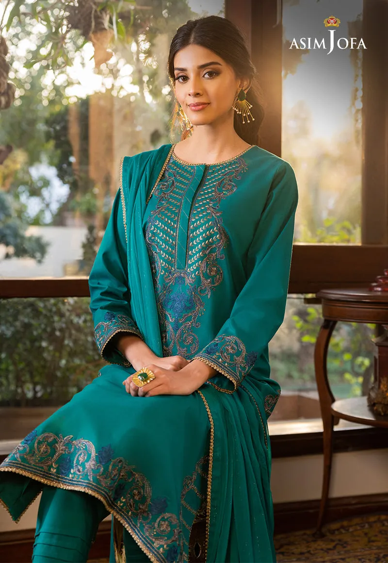 AJPE-19 (3-PC) | Asim Jofa Pret Essentials Eid Edit II Collection | Embroidered Stitched RTW Suits