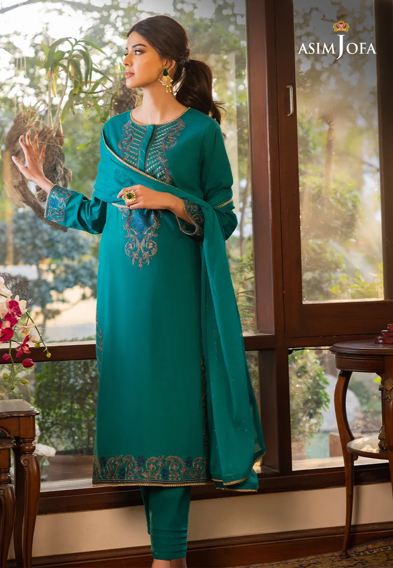 AJPE-19 (3-PC) | Asim Jofa Pret Essentials Eid Edit II Collection | Embroidered Stitched RTW Suits