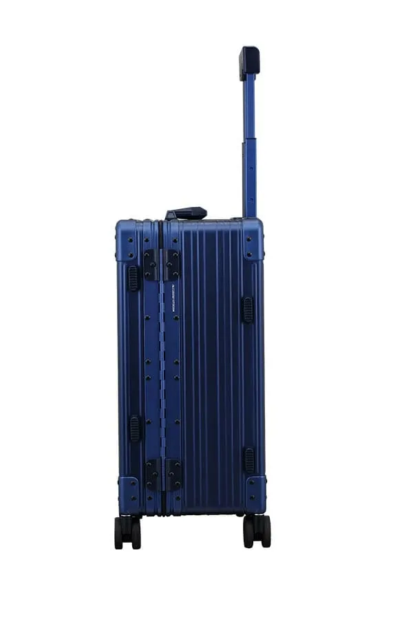 Aleon 21" Aluminum Trunk-Style Carry-On w/Shirt and Pant Packer - Sapphire