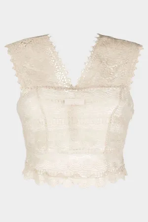 Aliana Top in Pearl