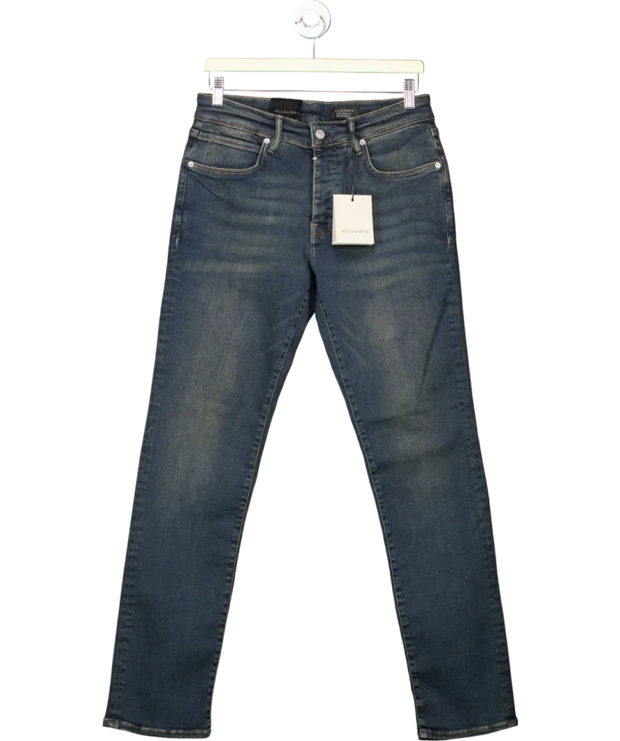 All Saints Blue Sid Skinny Fit Denim Jeans W30