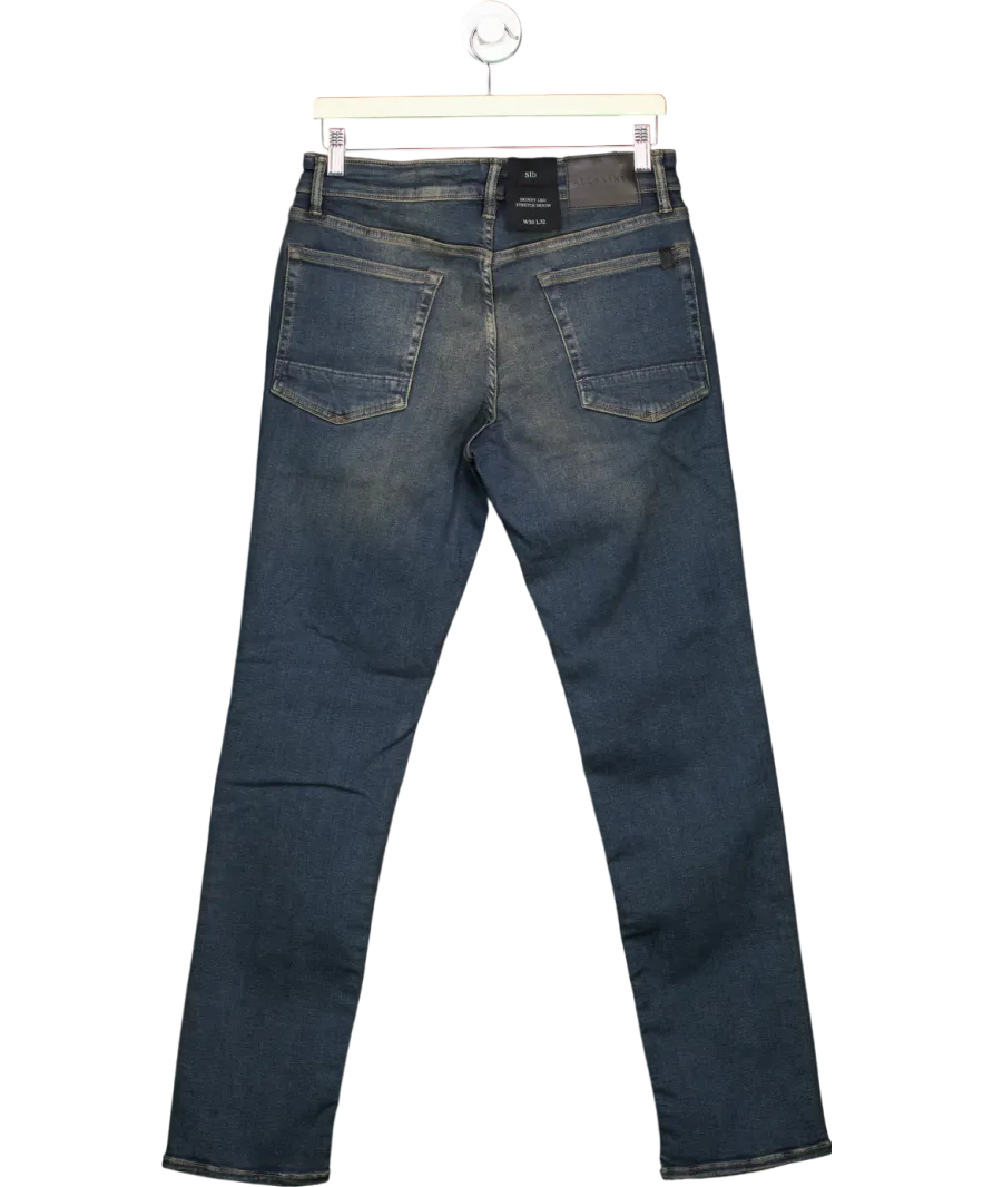All Saints Blue Sid Skinny Fit Denim Jeans W30