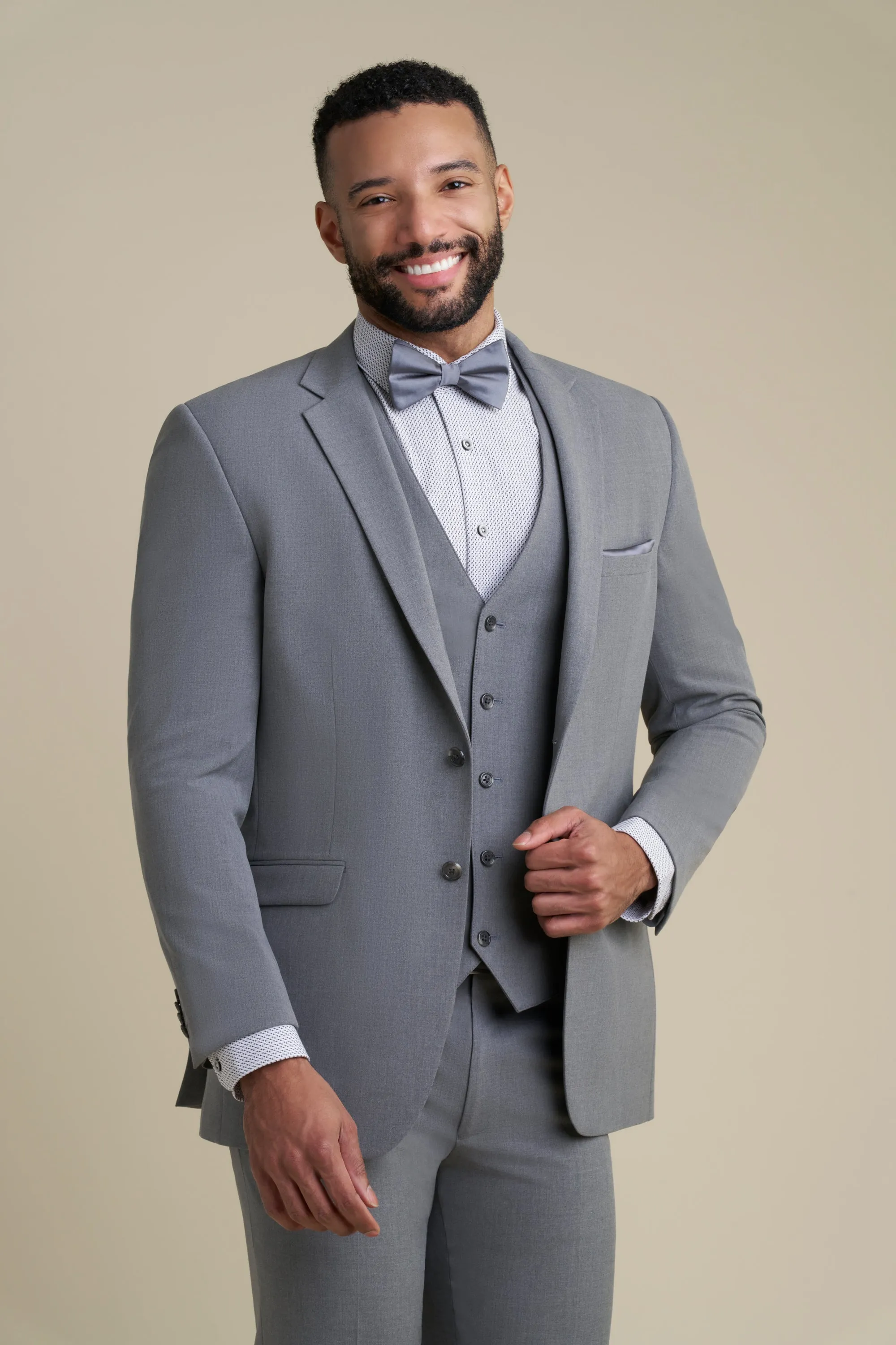 Allure Men Suit - Medium Grey