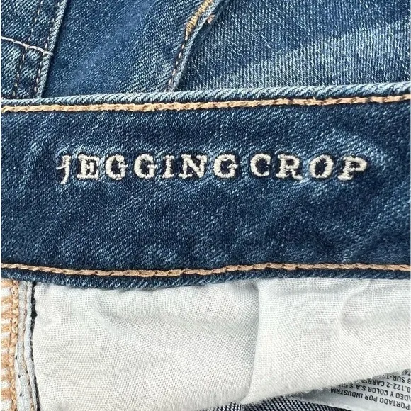 American Eagle Outfitters Crop Rough Hem Jeggings Size 6 Long Women’s