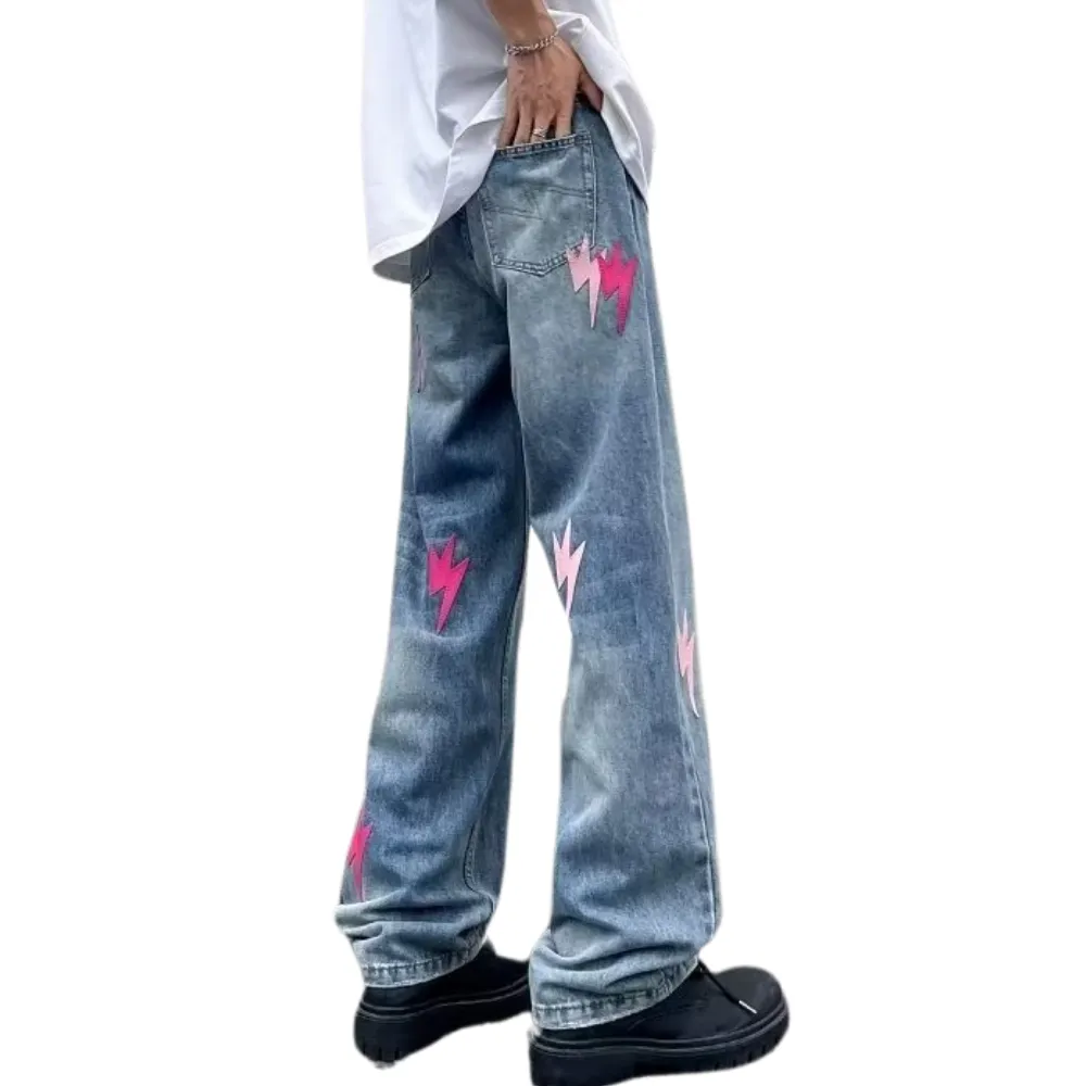 American Lightning Leather Label Jeans