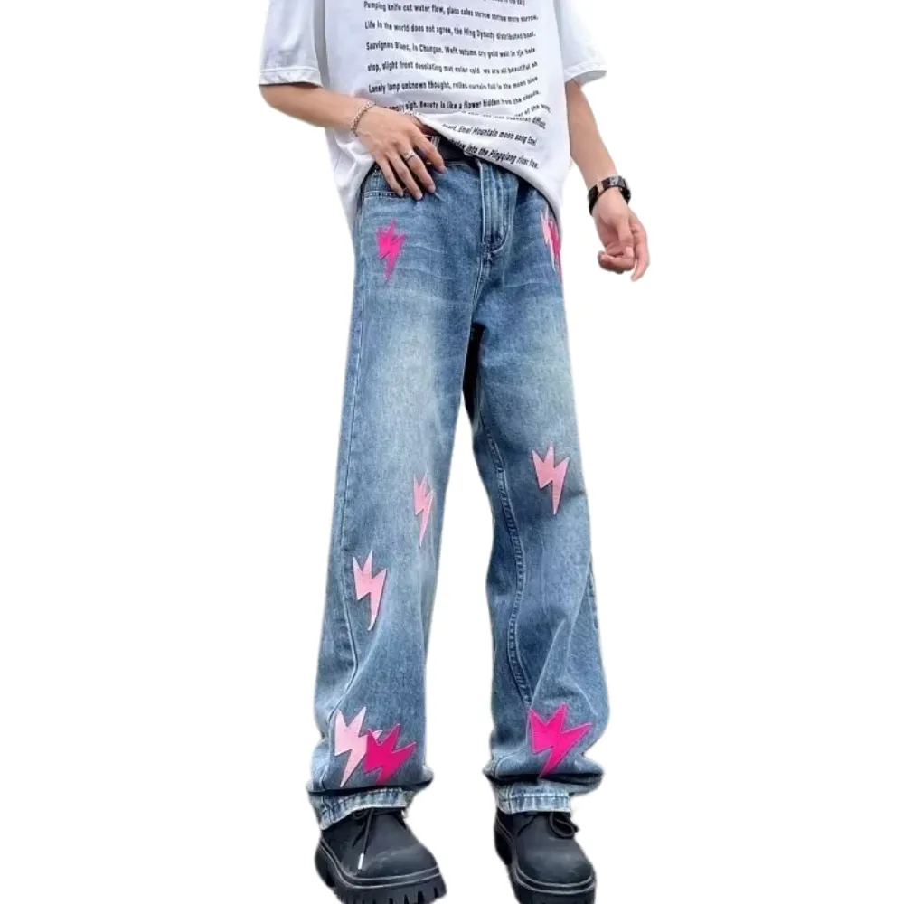 American Lightning Leather Label Jeans