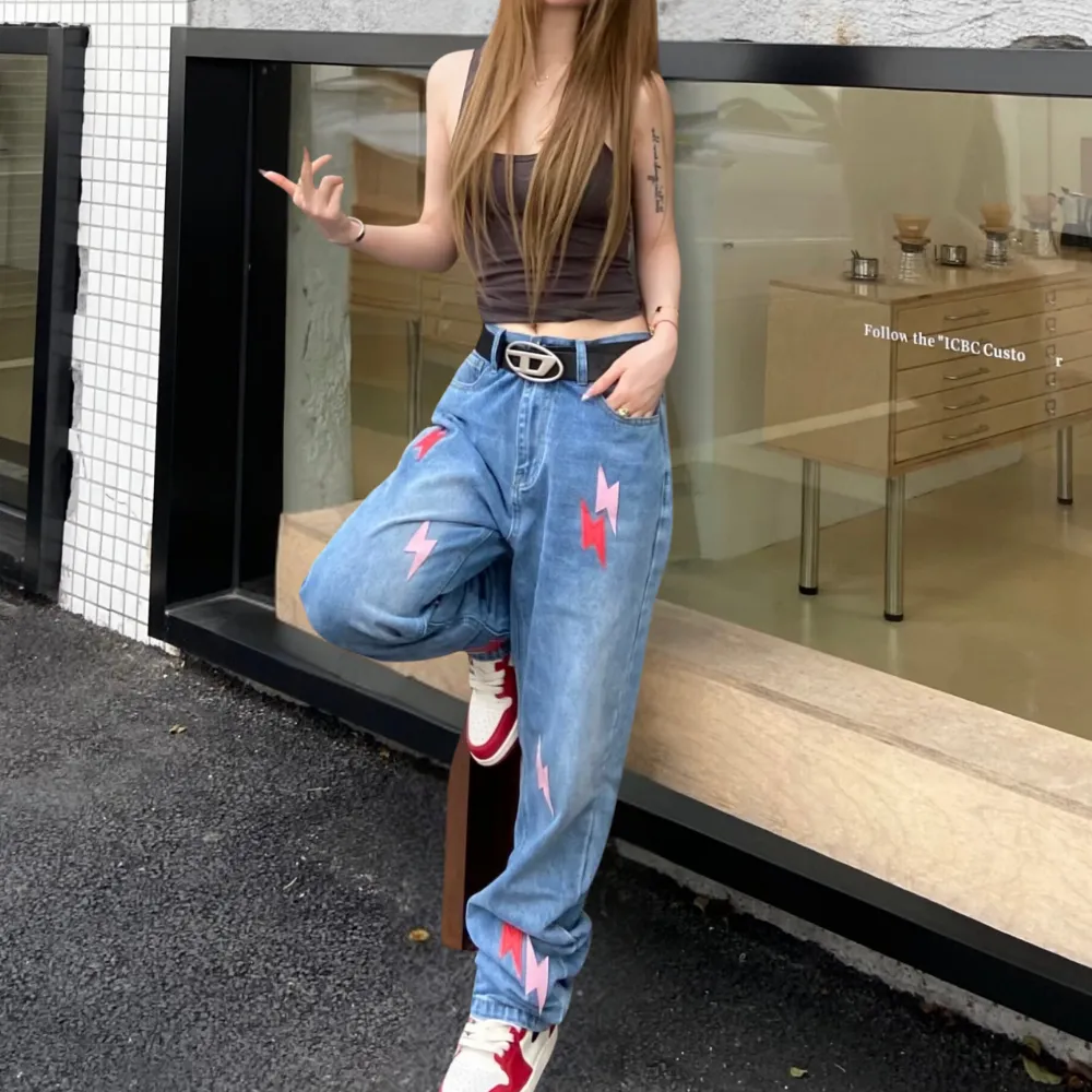 American Lightning Leather Label Jeans