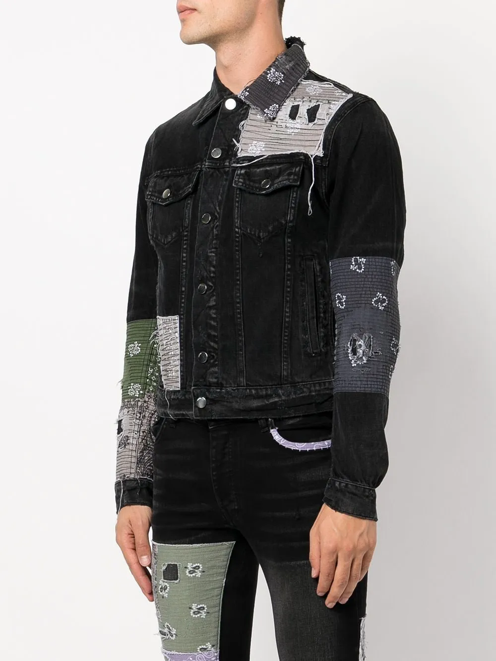 AMIRI patchwork denim jacket
