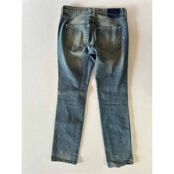 AMO Kate Slim Ankle Jeans in Spin the Bottle Size 25