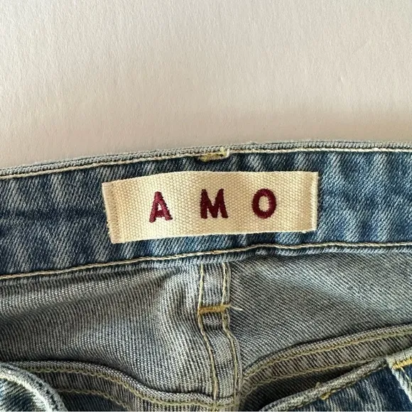 AMO Kate Slim Ankle Jeans in Spin the Bottle Size 25