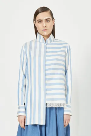 Asymmetrical Mandarin Shirt
