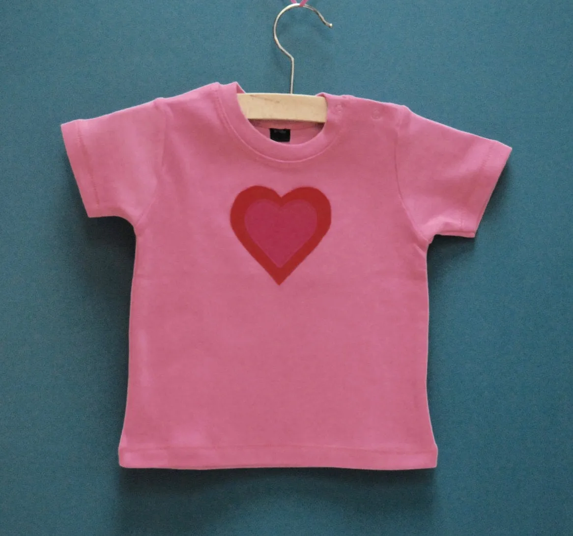 Baby Heart T-shirt - Pink