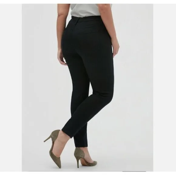 Banana Republic SOFT Black High-Rise Size 0/25 PETITE Skinny Jeans MSRP $110