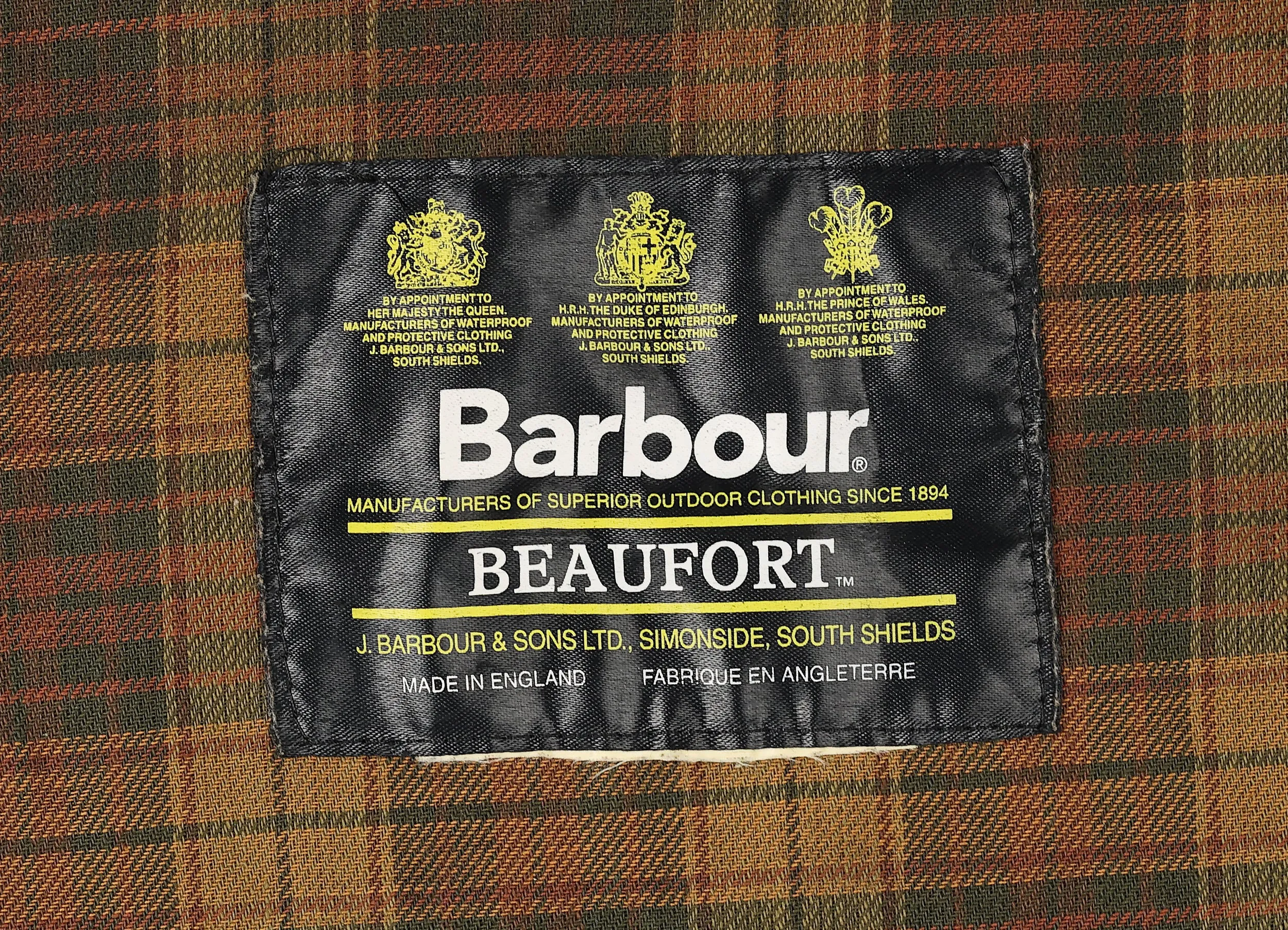 Barbour Beaufort Wax Jacket - Brown - M