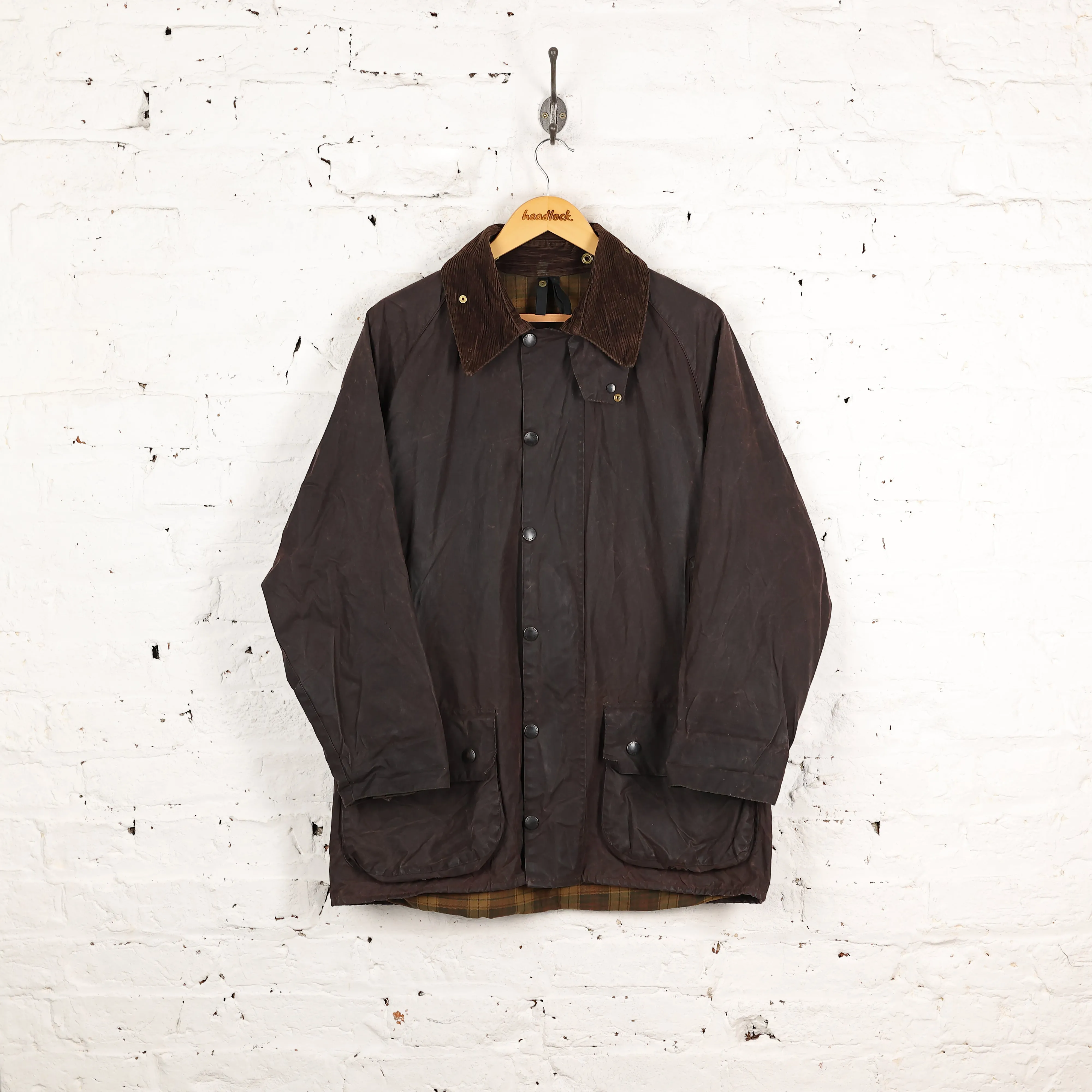 Barbour Beaufort Wax Jacket - Brown - M