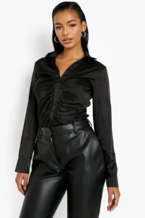 Bebo Satin Black Top