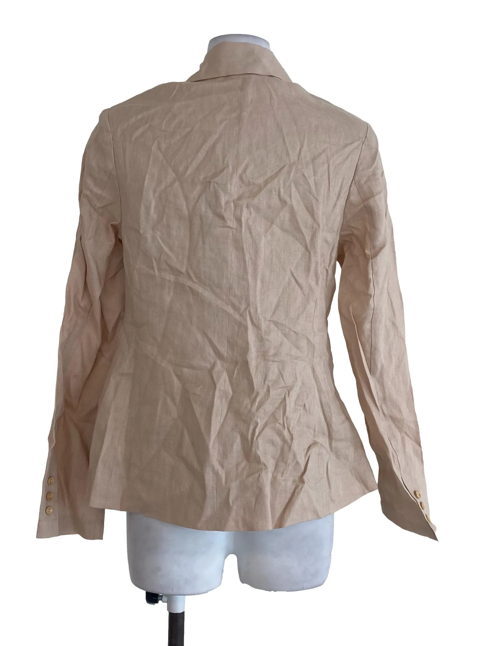 Beige Textured Blazer