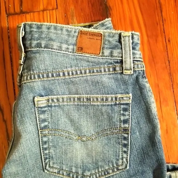 Bke Buckle Denim Jeans size 26 x 31.5 Standard Stretch Flare Boot Cut Distressed