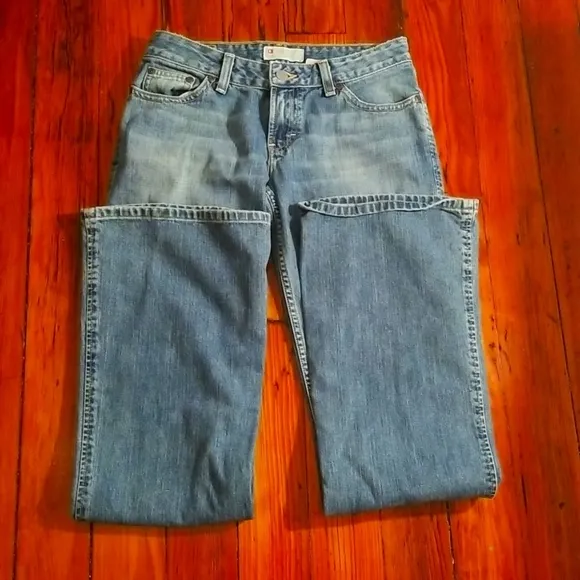 Bke Buckle Denim Jeans size 26 x 31.5 Standard Stretch Flare Boot Cut Distressed
