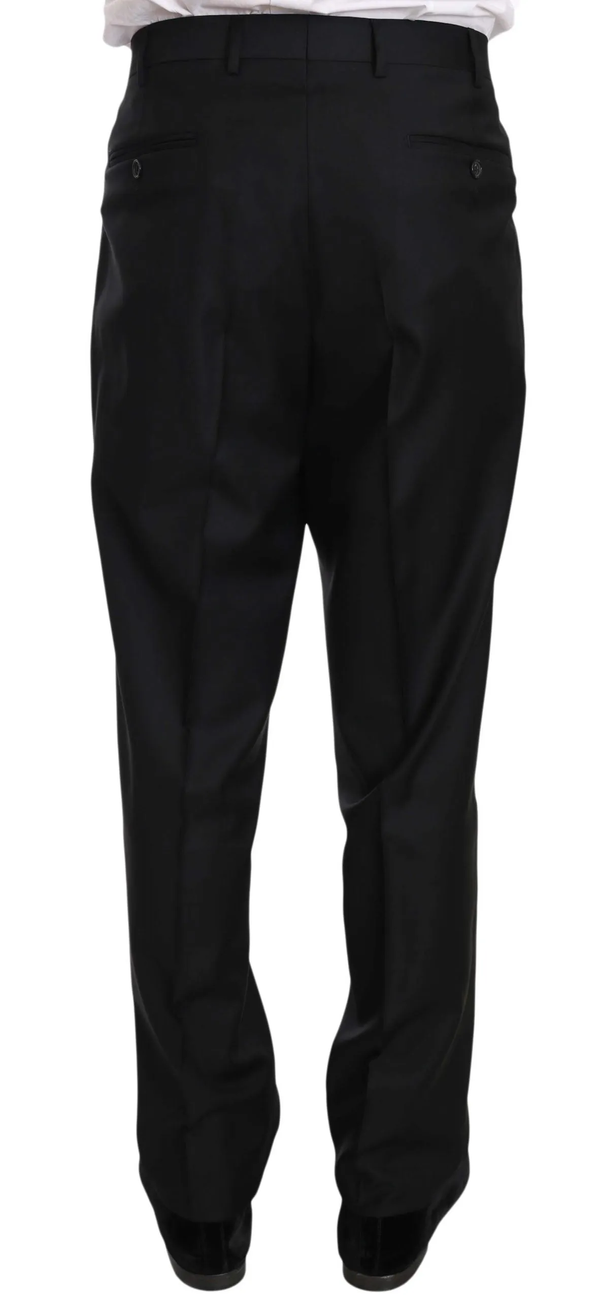 Black two Piece 3 Button Wool suit