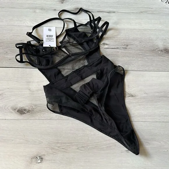BLUEBELLA Orla Wired Body suit Black 36C Nwt