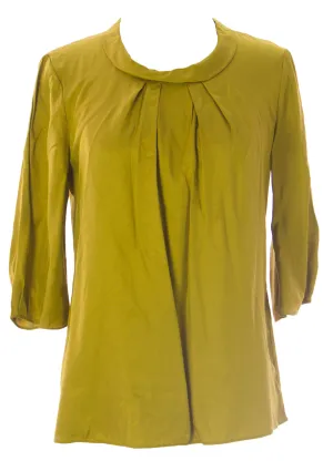 BODEN Women's Citrine Collared Bella Top WA521 US Sz 4 $138 NWOT